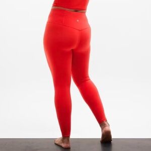 Ultra High Rise Legging in Larkspur Red